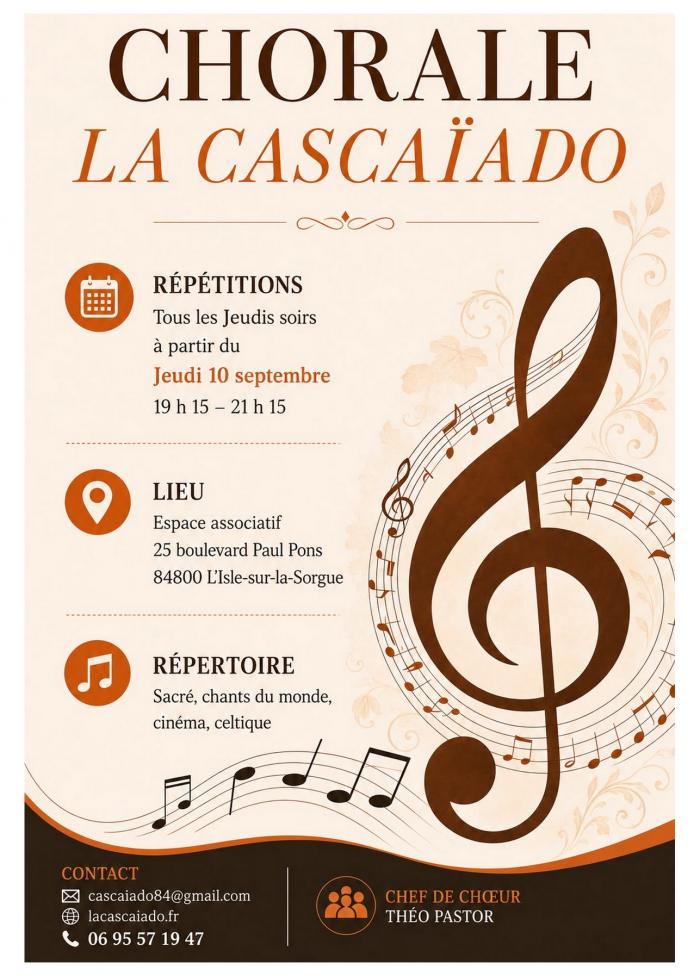 Flyer de rentrée Cascaiado 2026